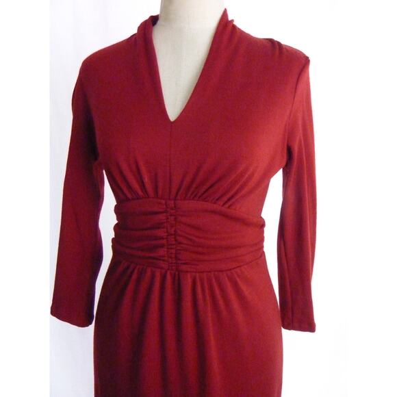 Banana Republic Red Wool Dress Size 2 - Picture 5 of 7